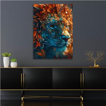 Dikey Doğa Temalı Cam Tablo 343