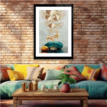 Kunst Thema auf bedrucktem Glas