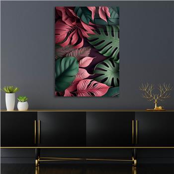 Dikey Sanat Temalı Cam Tablo 584