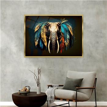 bedrucktes Glas mit Aluminiumrahmen und Natur Themen 