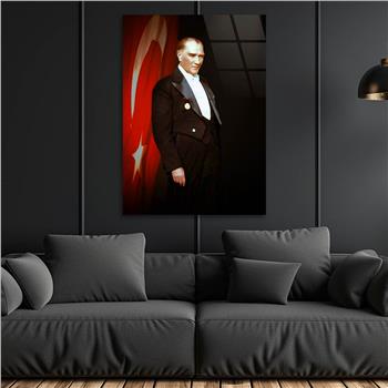 Dikey VatanTemalı Cam Tablo 264