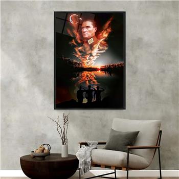 bedrucktes Glas mit Aluminiumrahmen und Nation Themen 