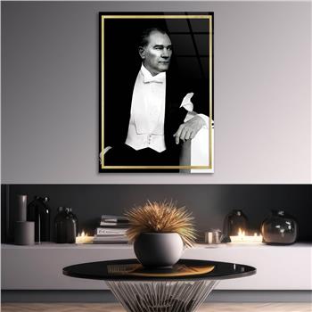 MUSTAFA KEMAL ATATÜRK GÖRSELLİ CAM TABLO