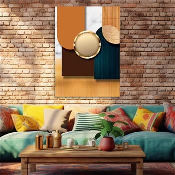 Kunst Thema auf bedrucktem Glas