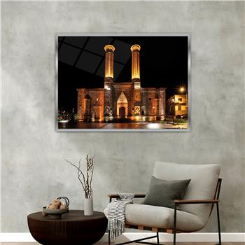 لوحة زجاجية ديني مع اطار ألمنيوم