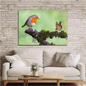 Thema Natur auf bedrucktem Glas