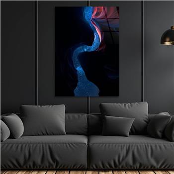 Dikey Sanat Temalı Cam Tablo 402