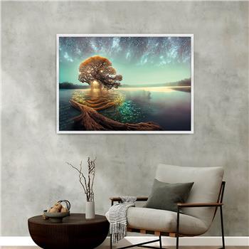 Aluminium Omlijste Kunst Thema Geharde Glasschilderij 064