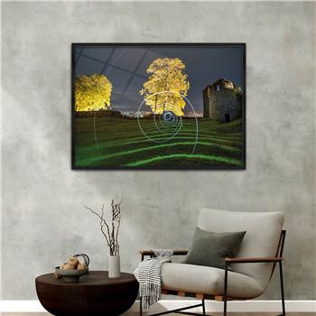 bedrucktes Glas mit Aluminiumrahmen und Kunst Themen 