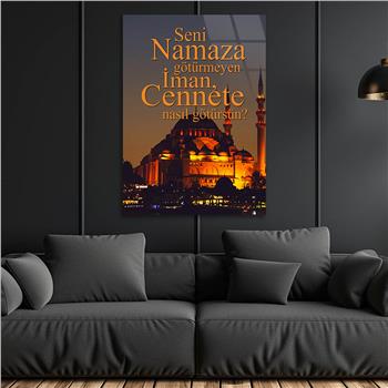Dikey Dini Temalı Cam Tablo 298