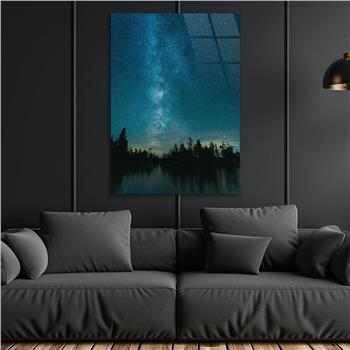 Kunst Thema auf bedrucktem Glas