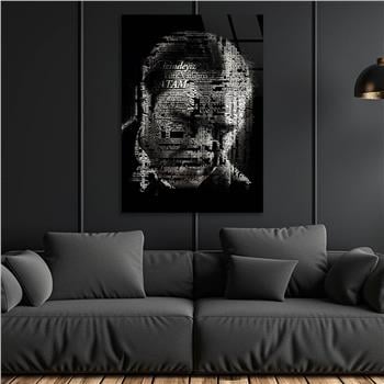 Dikey VatanTemalı Cam Tablo 132