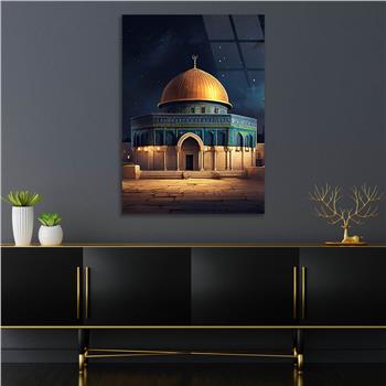 Dikey Dini Temalı Cam Tablo 250