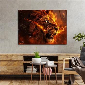 Yatay Doğa Temalı Cam Tablo 455