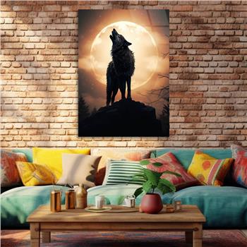 Dikey Doğa Temalı Cam Tablo 431