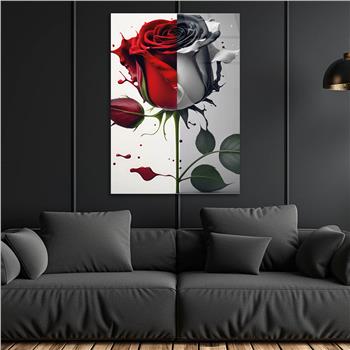 Thema Natur auf bedrucktem Glas