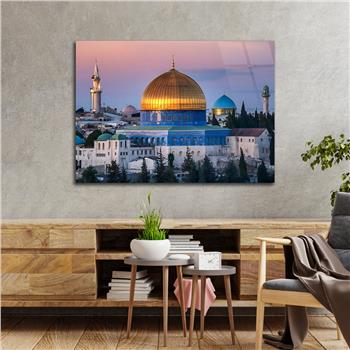 Yatay Dini Temalı Cam Tablo 184