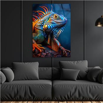 Dikey Doğa Temalı Cam Tablo 404