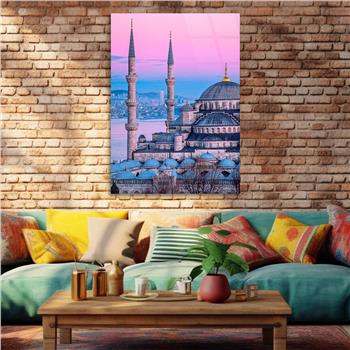 Dikey Dini Temalı Cam Tablo 261