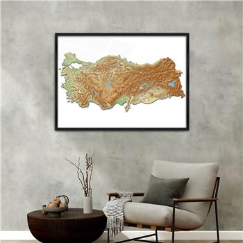 Aluminum-Framed National-Themed Tempered Glass Wall Art 016