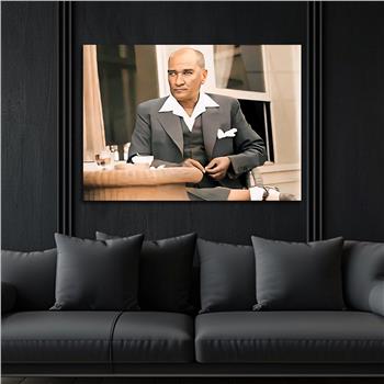 Yatay VatanTemalı Cam Tablo 098