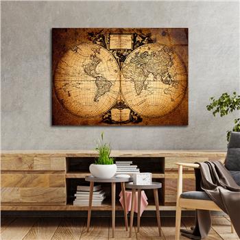 PİRİ REİS HARİTASI CAM TABLO 