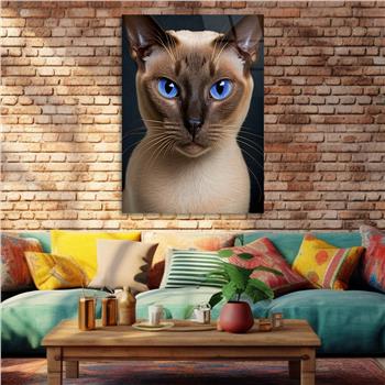 Dikey Doğa Temalı Cam Tablo 278