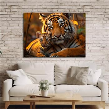 Yatay Doğa Temalı Cam Tablo 554