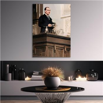 Dikey VatanTemalı Cam Tablo 209