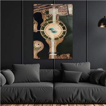 Kunst Thema auf bedrucktem Glas