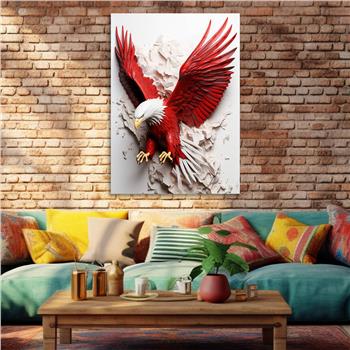 Dikey Doğa Temalı Cam Tablo 238