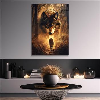 Dikey Doğa Temalı Cam Tablo 439