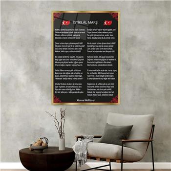 Tableau en verre  à thème national avec cadre en aluminium 098