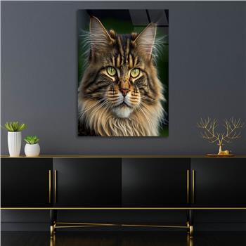 Dikey Doğa Temalı Cam Tablo 280