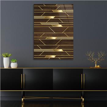 Dikey Sanat Temalı Cam Tablo 361