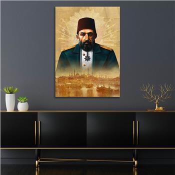 Dikey VatanTemalı Cam Tablo 199