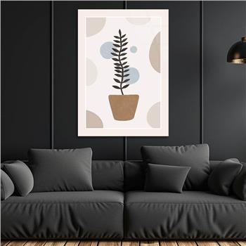 Dikey Sanat Temalı Cam Tablo 375