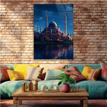 Dikey Dini Temalı Cam Tablo 281