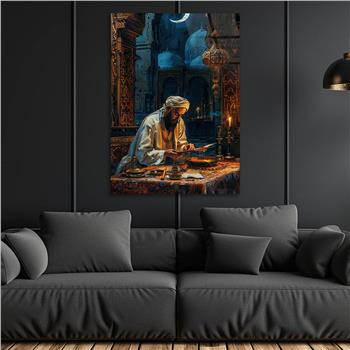 Dikey Dini Temalı Cam Tablo 287