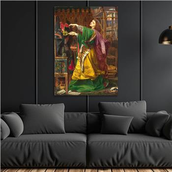 Kunst Thema auf bedrucktem Glas