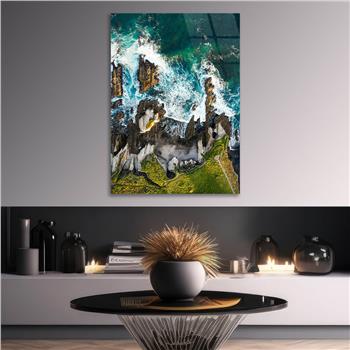 Kunst Thema auf bedrucktem Glas