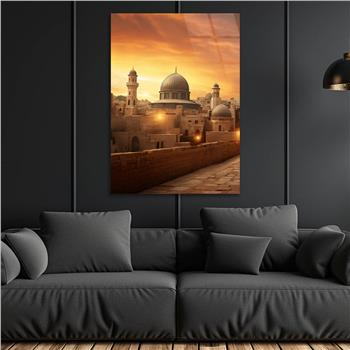 Dikey Dini Temalı Cam Tablo 274