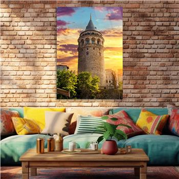 Dikey Doğa Temalı Cam Tablo 230