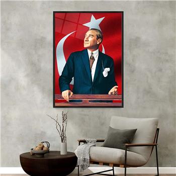 bedrucktes Glas mit Aluminiumrahmen und Nation Themen 