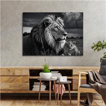 Yatay Doğa Temalı Cam Tablo 500