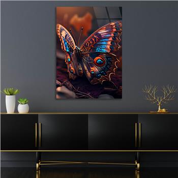 Dikey Sanat Temalı Cam Tablo 428