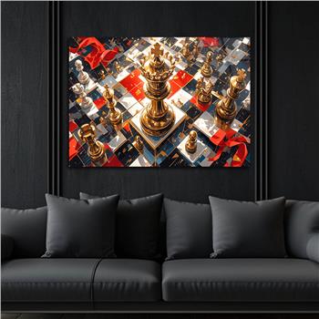 Horizontal Art-Themed Tempered Glass Wall Art 399