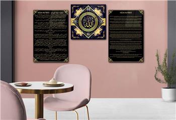 Ensemble de Tableaux et d’horloge 2 pièce sur le thème religieux