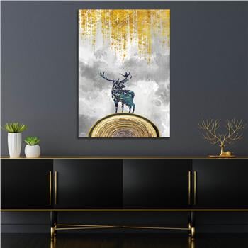 Dikey Sanat Temalı Cam Tablo 332