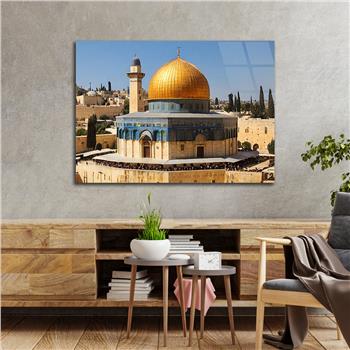 Yatay Dini Temalı Cam Tablo 164